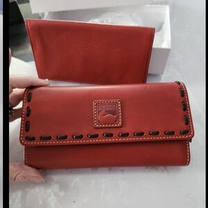 Dooney & Bourke Red Leather Wallet